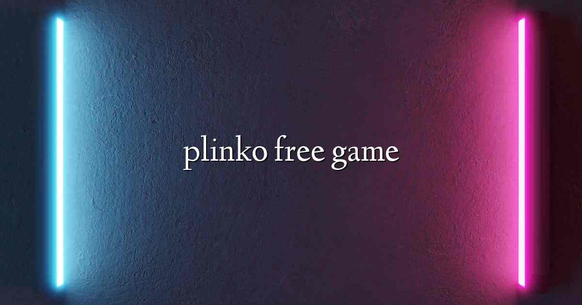 plinko free game